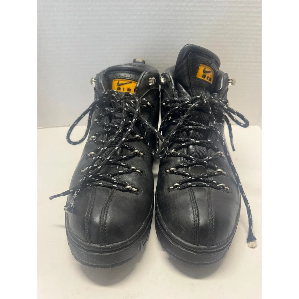 Nike ACG Air Gimli Vintage Leather Hiking Boots Black Yellow Mens 9.5 Nike ACG Air Gimli Vintage Leather Hiking Boots Black Yellow  main image 2